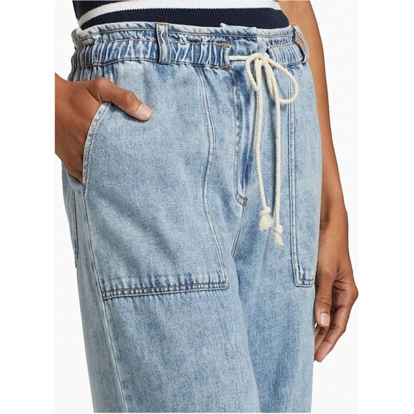Rails Ryan Drawstring Denim Pants Faded Indigo Size XS NEW $178 [jb] - Picture 3 of 14